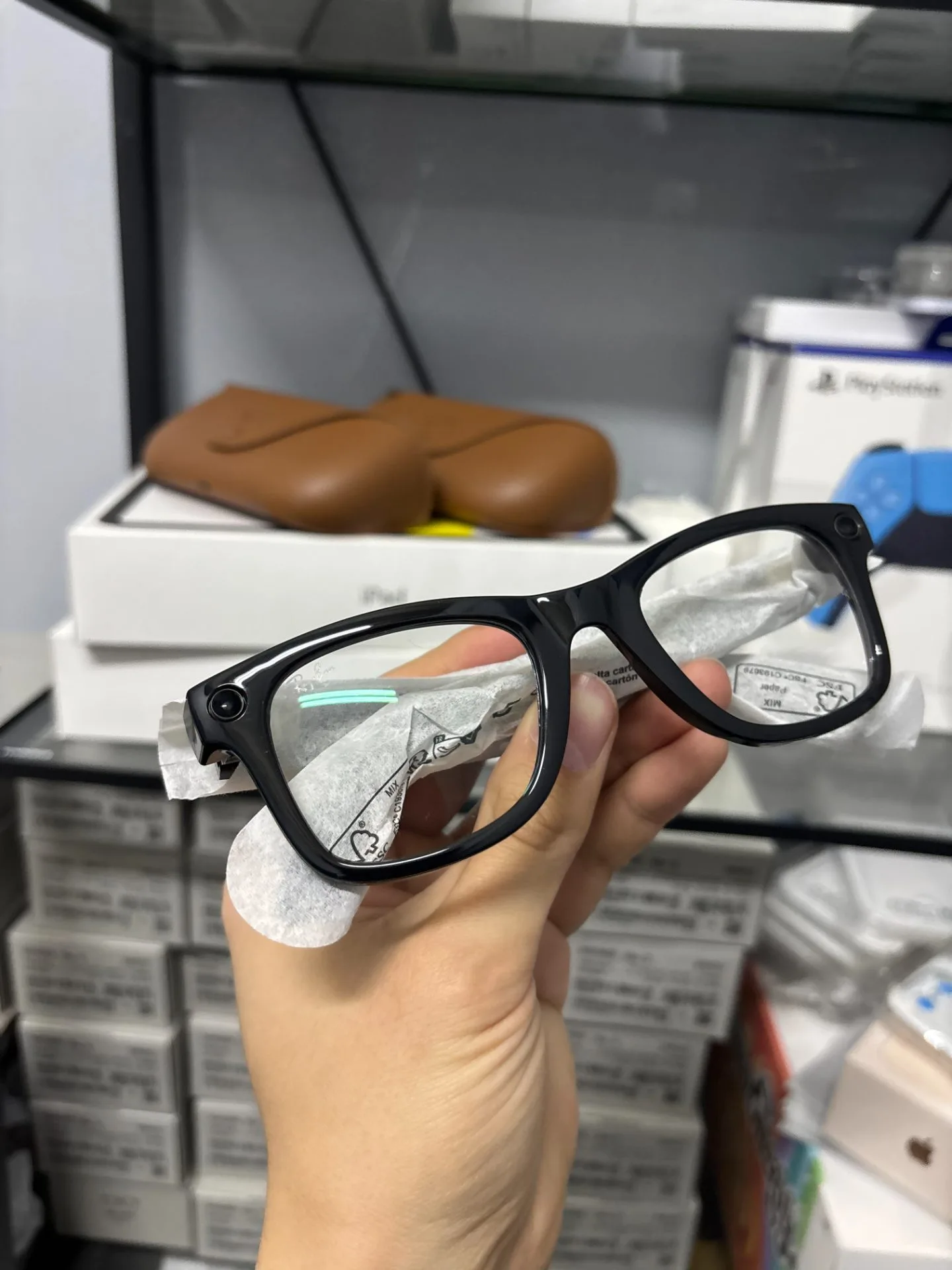 RW4012 GEN2 Ray-Ban Wayfarer Shiny Black / Transitions Graph Green Размер 50