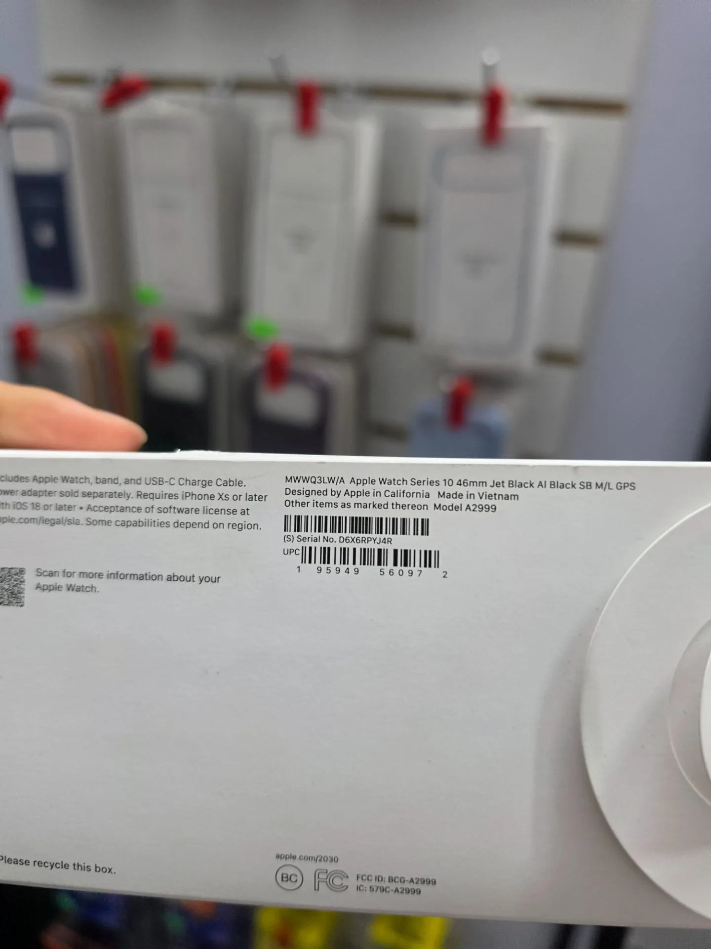 Apple Watch S10 46mm M/L Jet Black